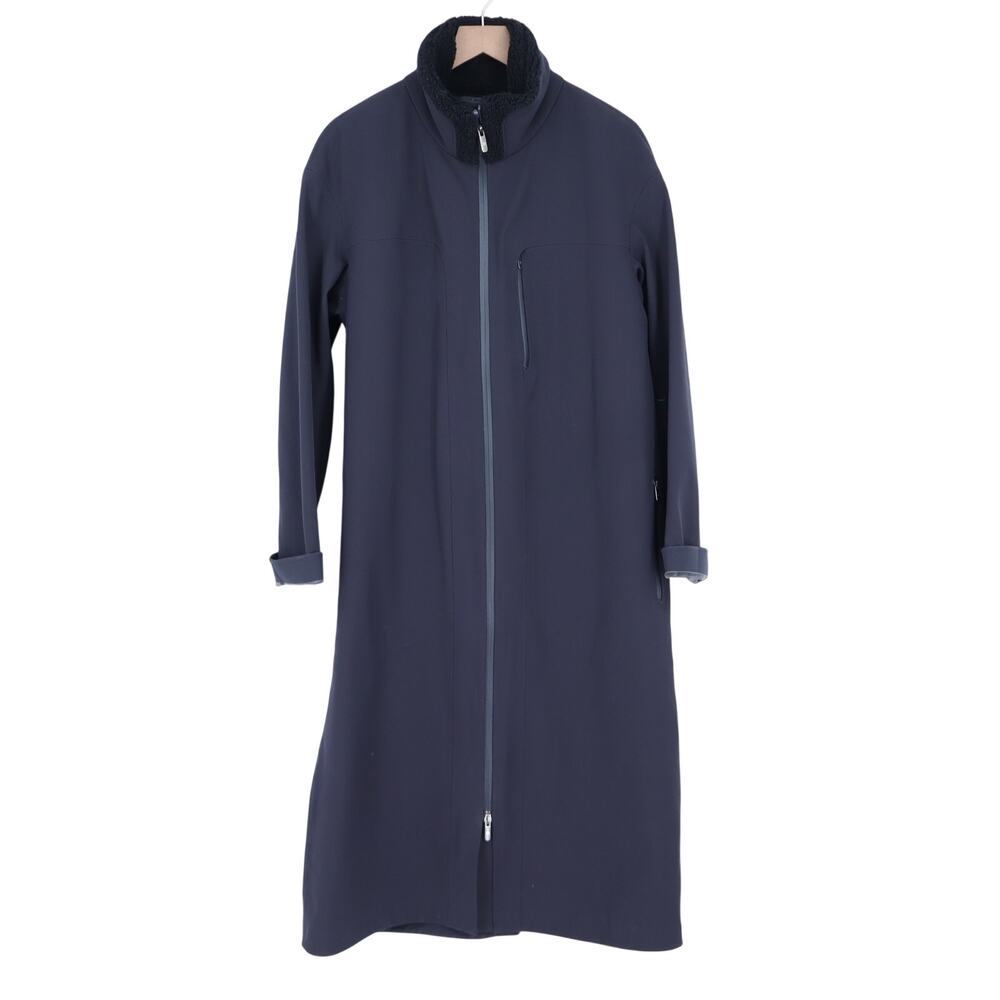 Lululemon RepelShell Longline Jacket Black Waterproof Trench Coat Women's 12